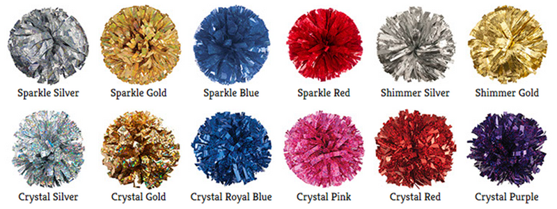 Holographic/Plastic Mixed Material Cheer Poms