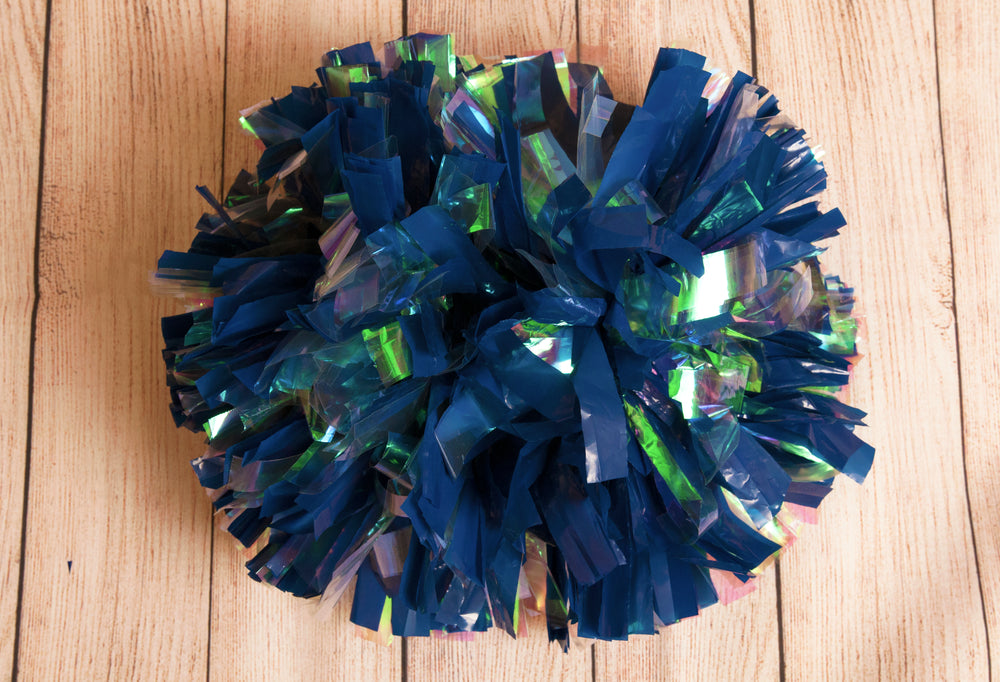 Iridescent/Plastic Mixed Material Cheer Poms