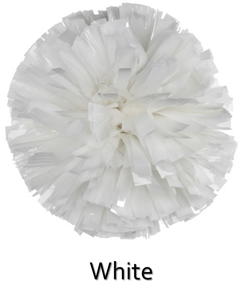 JP Promotional Products, Inc.- Serving Westchester County, White Plains,  and New York: 1000-Streamer Metallic Cheer Pom Poms - One Solid Color